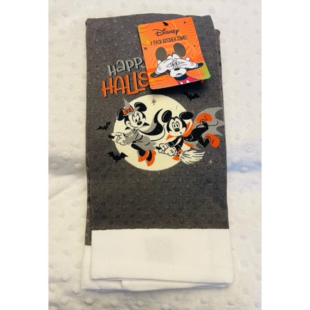 Disney Mickey & Minnie Happy Halloween (2) Pk Kitchen Towels